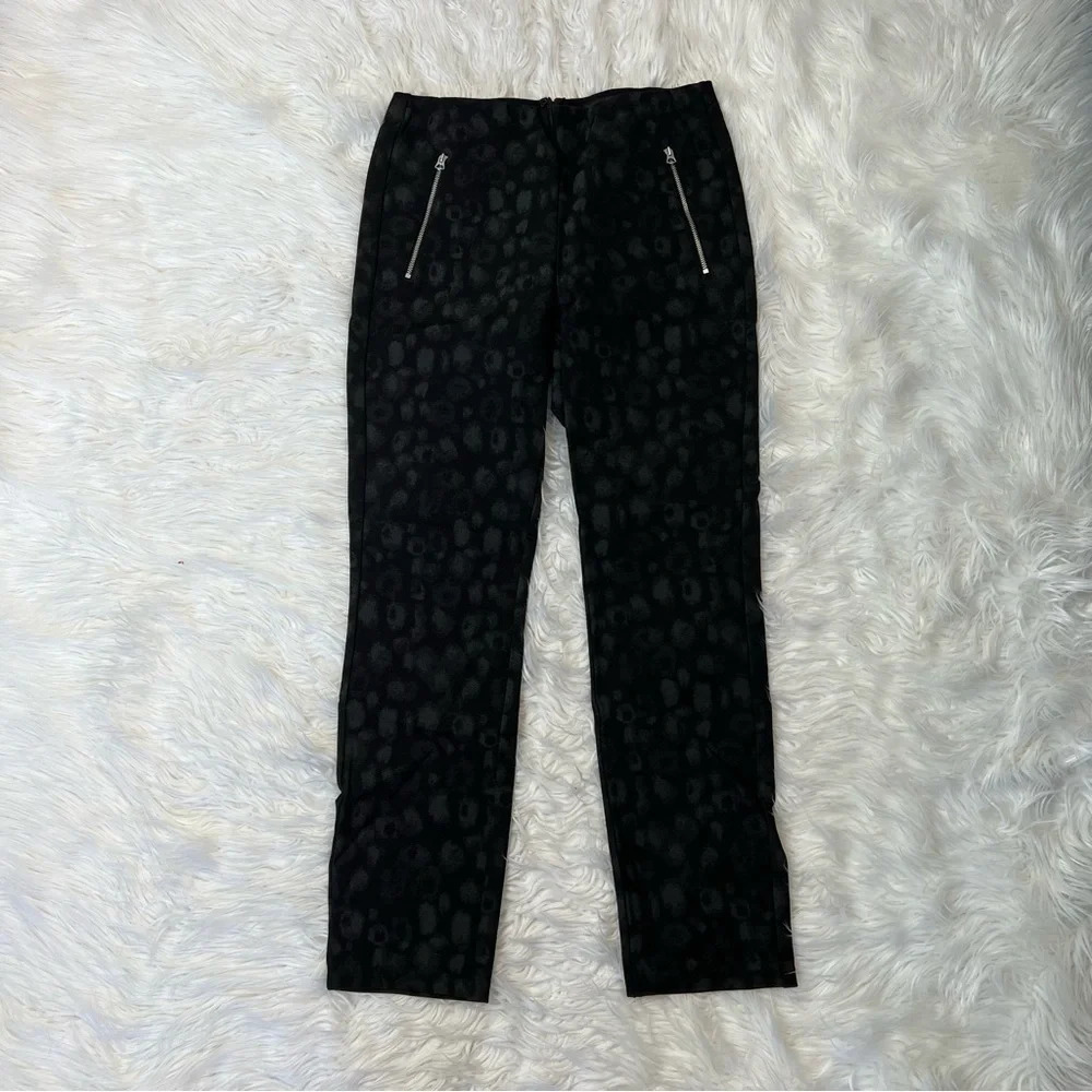 Rag & Bone Simone Leopard Print Zip Pocket Pants … - image 2